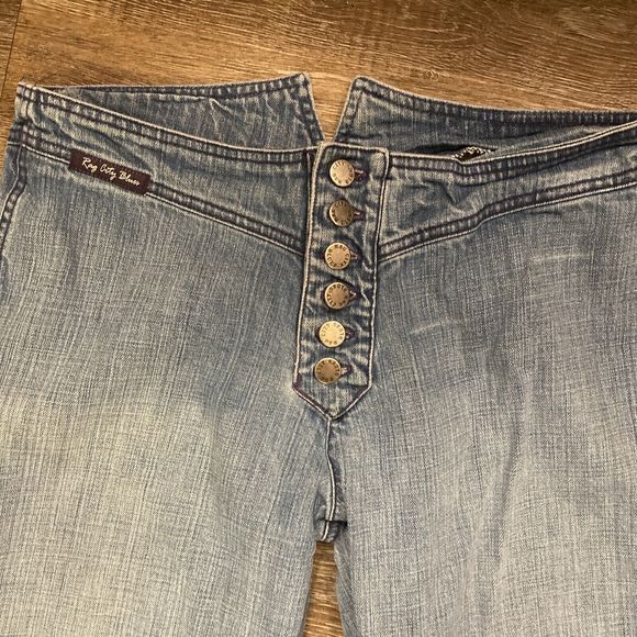 VTG 1980’s Rag City Blues Los Angeles High Waisted Jeans Sz 9/10 Button Fly - Picture 5 of 14